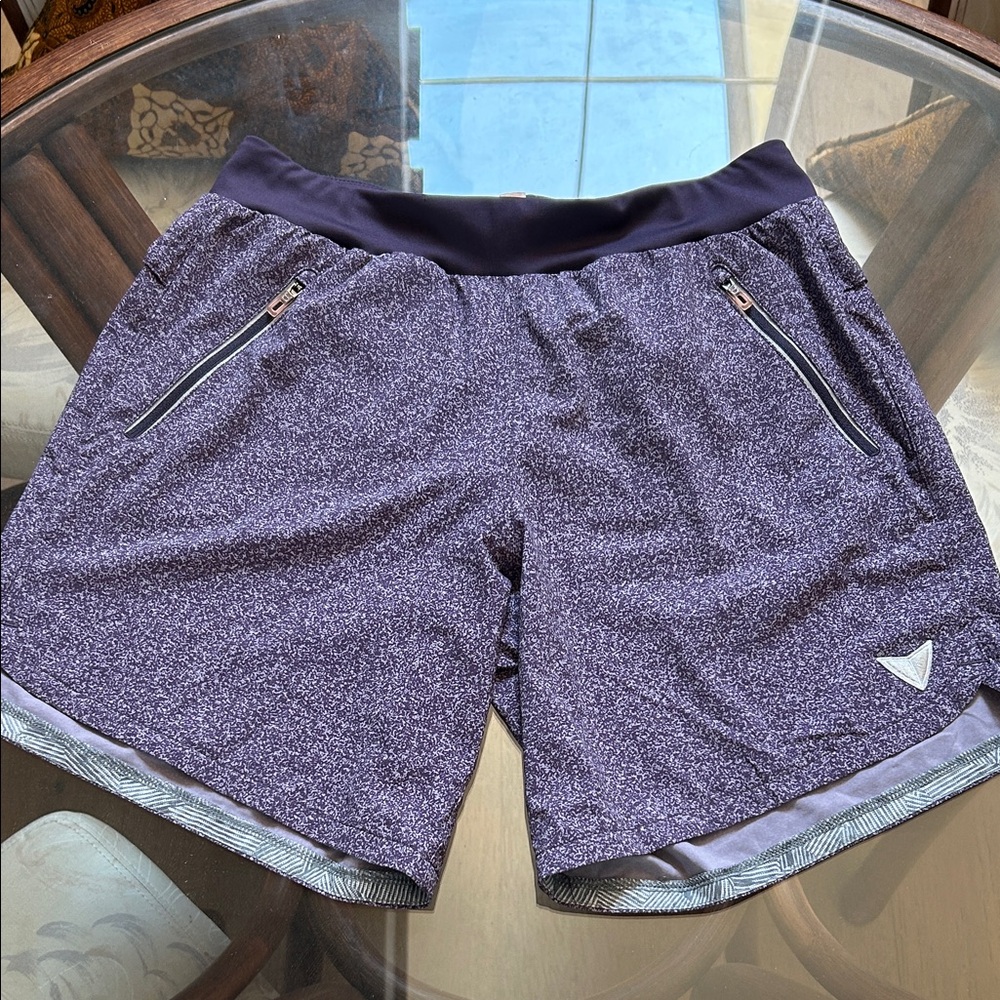 Korsa Purple and Gray Women's Shorts